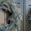 30" Flocked Cedar Wreath