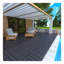 44 tuiles de terrasse à emboîtement gris foncé 44 pièces - Revêtement de sol durable pour le porche, la piscine et le balcon-125895982