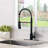 Commercial Kitchen Sink Faucet With Deck Plate-104406398