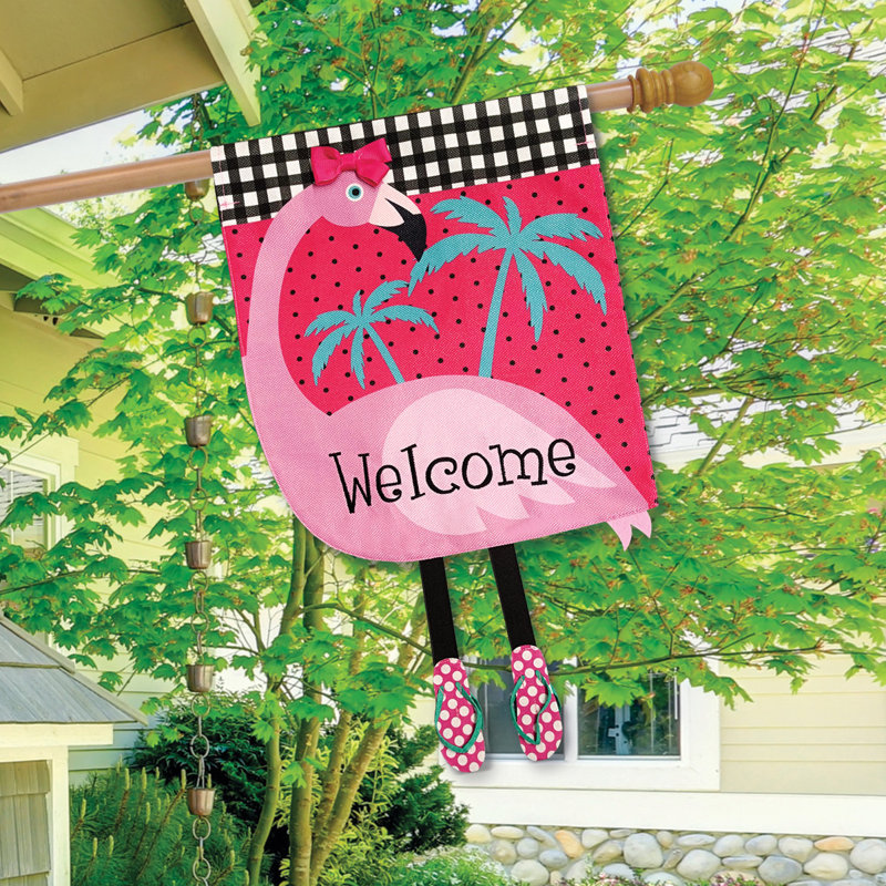 Drapeau de maison Fancy Flamingo