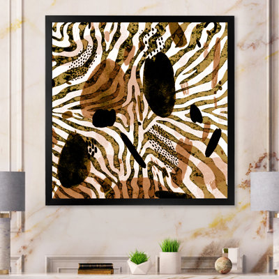 Impression sur toile, motif africain