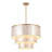 22" 5-Light Tiered Capiz Shell Drum Chandelier-6326717-6326716