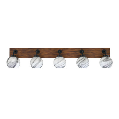 Barre d'éclairage de salle de bain 5 lumières Oxbridge