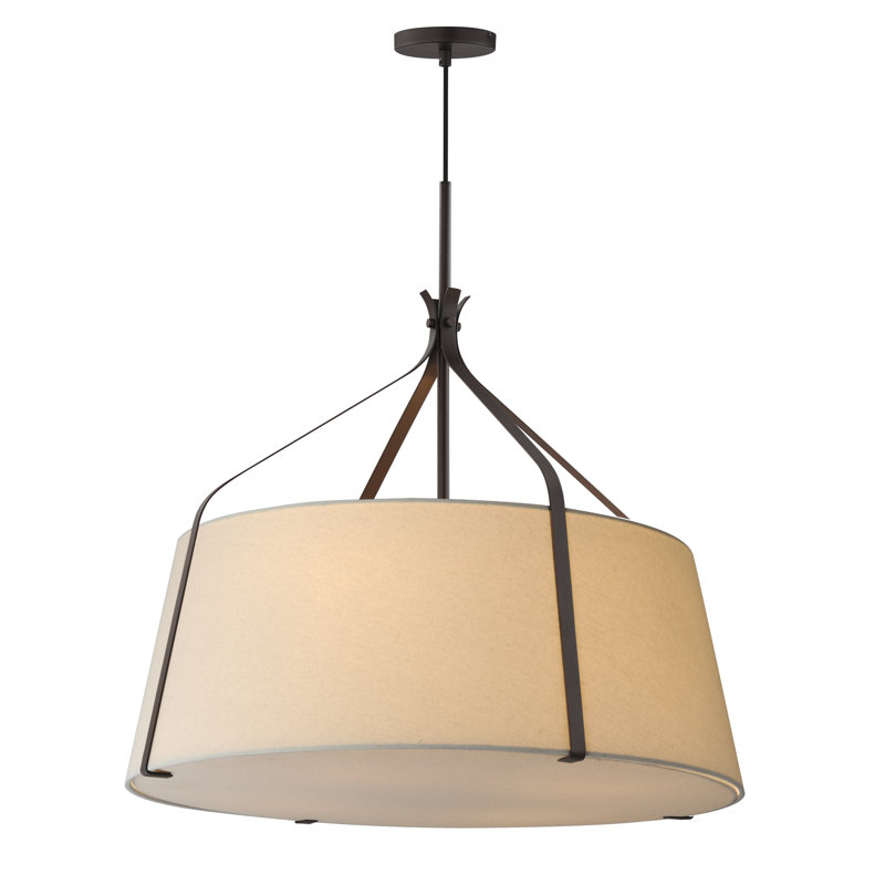 Bandera-Multi-Light Pendant, 32" H x 31" W x 31" D, Dark Bronze, 4 Lights