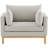 Langham Sellars 44" W  Linen Textured Fabric Chair-86183733