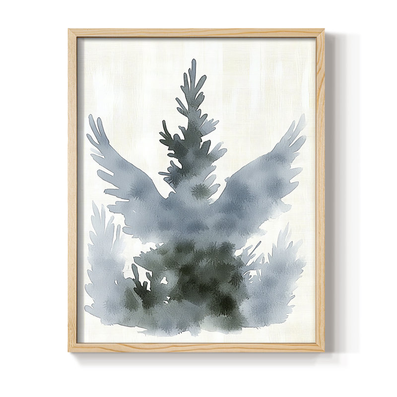 «Christmas Holiday Art CMVI», reproduction encadrée - bois massif, Naturel, H 11 po x l 9 po