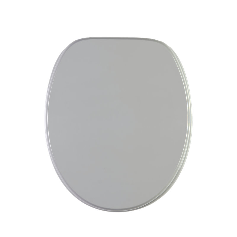 Soft Close Elongated Toilet Seat, Grey