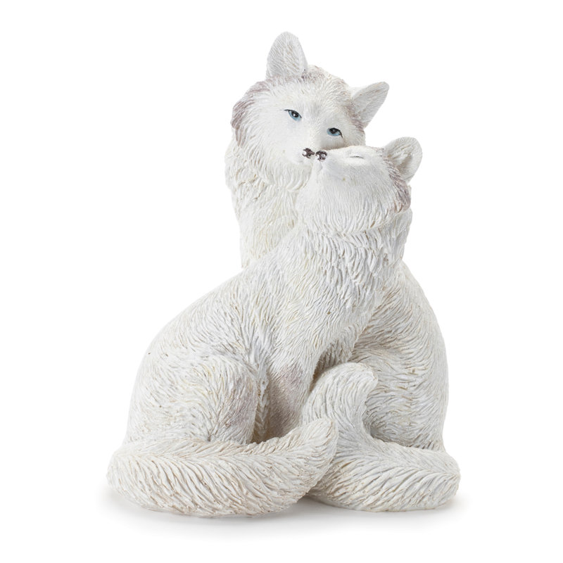 Figurine de couple Winter Fox (ensemble de 2)
