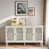 Blanc / gris antique