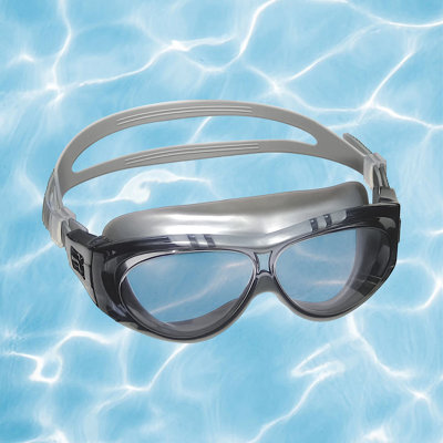 Lunettes de natation pour enfants Cub Sports pour piscine ou spa - 15 cm - Noir et gris