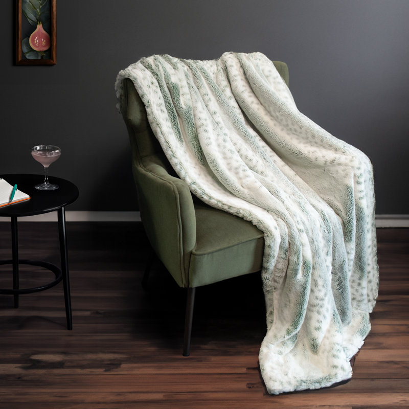 Jeté en fausse fourrure à double face Thomas Collection®, 60" L x 36" W