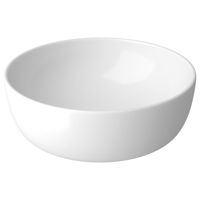 Cersanit Moduo White Ceramic Circular Sink, 15cm H x 40cm W x 40cm D