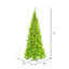 Lime Lighted Artificial Fir Christmas Tree-1791719040