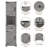 66" Tall Farmhouse Bathroom Storage Cabinet-1139566265