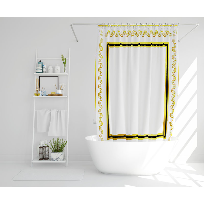 Sutere Polyester Shower Curtain Set, 168cm H x 168cm W