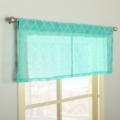 Geometric Tailored Window Valance