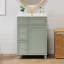 Meuble-lavabo peu encombrant avec lavabo en céramique et beaucoup de rangement-53606632