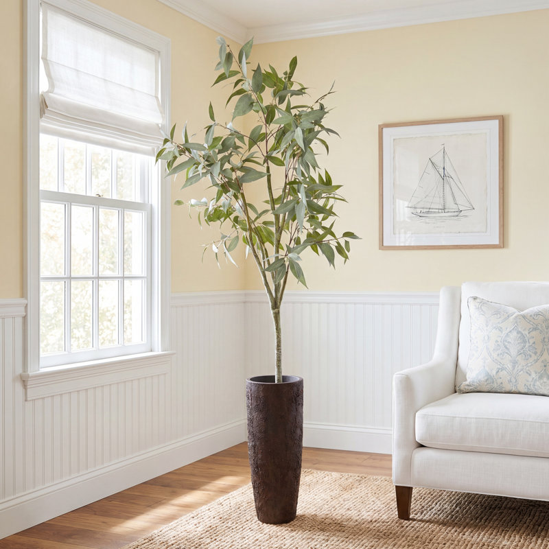 62'' Faux Eucalyptus Tree in Pot