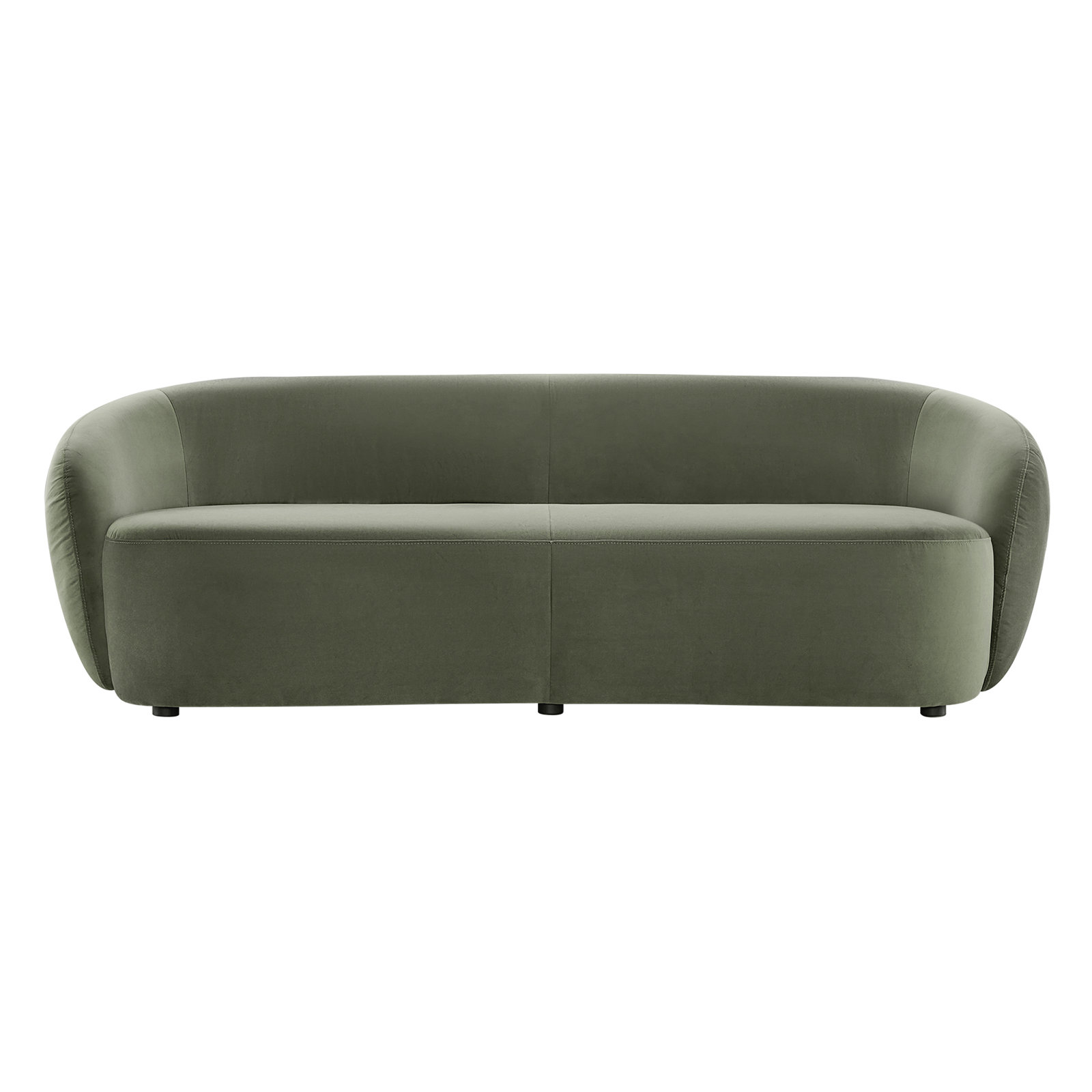 Amadora 90" Linen Sofa, Soren Olivine Velvet