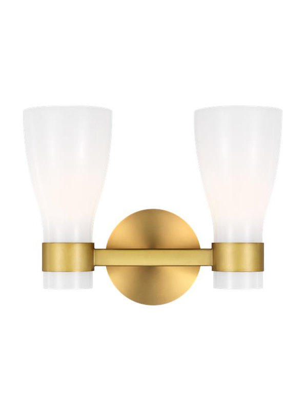 Moritz Vanity Light, Clear, 2, Polished Nickel