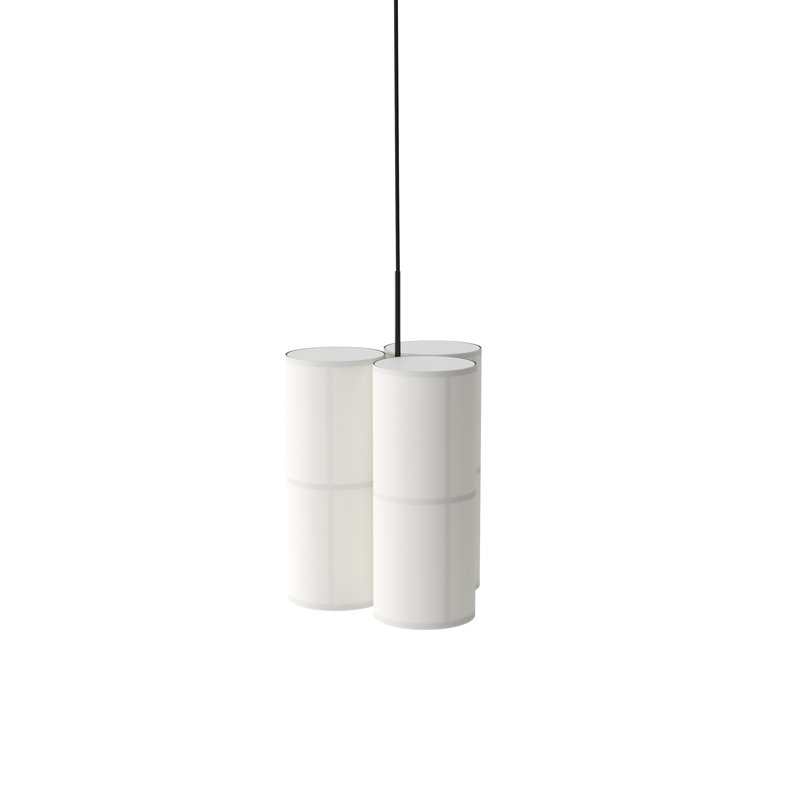Hashira 3 - Light Pendant, 23.6" H x 14.6" W x 14.6" D, Raw