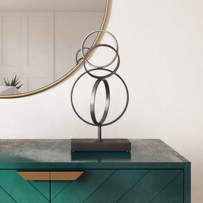 Keya Metal Abstract Table Top Sculpture