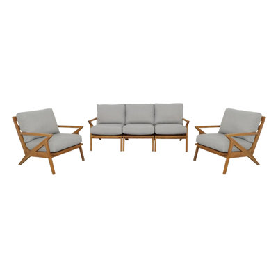 Hatteras Outdoor Teak Conversation Set
