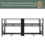 Lit superposé en métal quadruple, lit superposé en métal quadruple avec tablettes de rangement intégrées et garde-robe, structure en métal robuste avec conception à réduction de bruit-2134579780