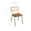 Chaise d'appoint brun clair