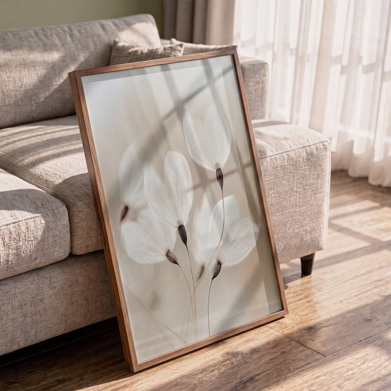 Ethereal Blossoms by Other Artist, Framed Canvas, 32 × 48, Gold