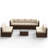 Avamay 8-Person Outdoor Sectional Seating Group with Cushions-1296695085-1295491803