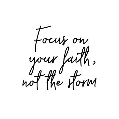 Focus On Faith - Wrapped Canvas Print