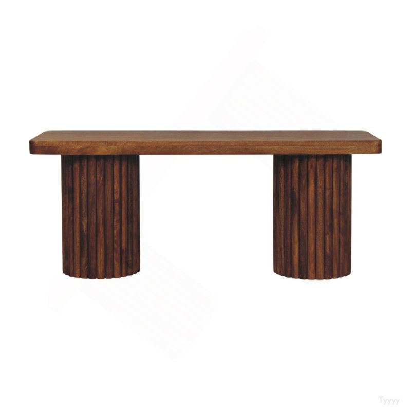 Banc cannelé en bois massif Artisan Furniture
