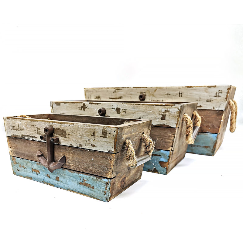 Breakwater Bay Solid Wood Decorative Bin
