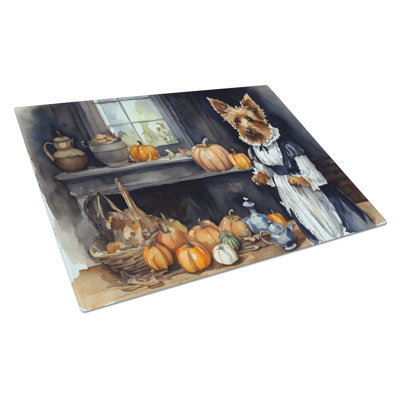 Grande planche à découper en verre australien avec citrouilles australiennes