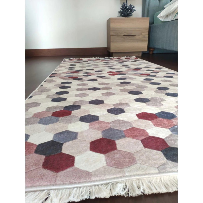 Tapis Matarranz avec envers antidérapant, Tapis de couloir 2 pi 7 po x 5 pi 11 po