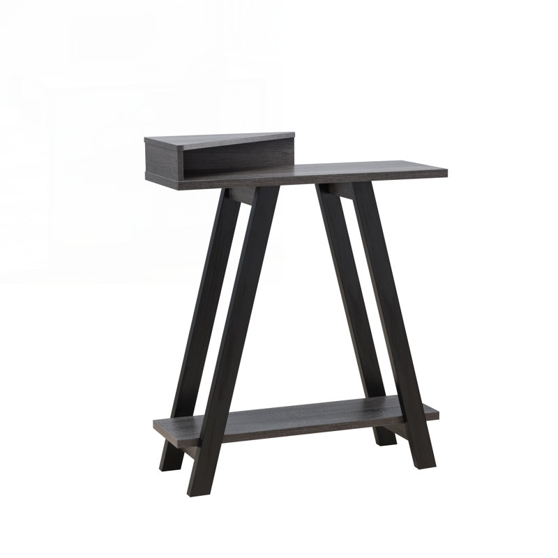 Ambera 31.25'' Console Table,Hallway table,Hoyer table with Two Shelves, Gray