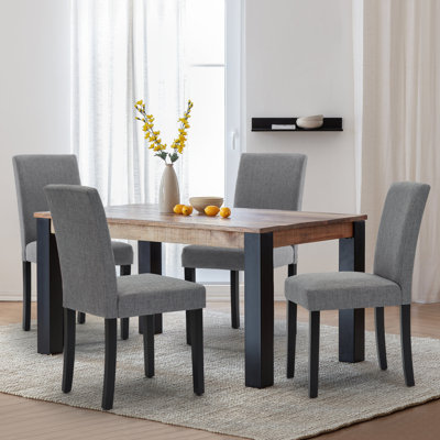 Chaise parsons Almut en gris