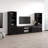Fiorenze 120.5" Modern Entertainment Center with High Gloss Finish-1173729454