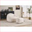 Fauteuil à billes en mousse à mémoire de forme pour adultes Teens - Canapé paresseux en chenille douce | Rond | Ours en peluche-206529207