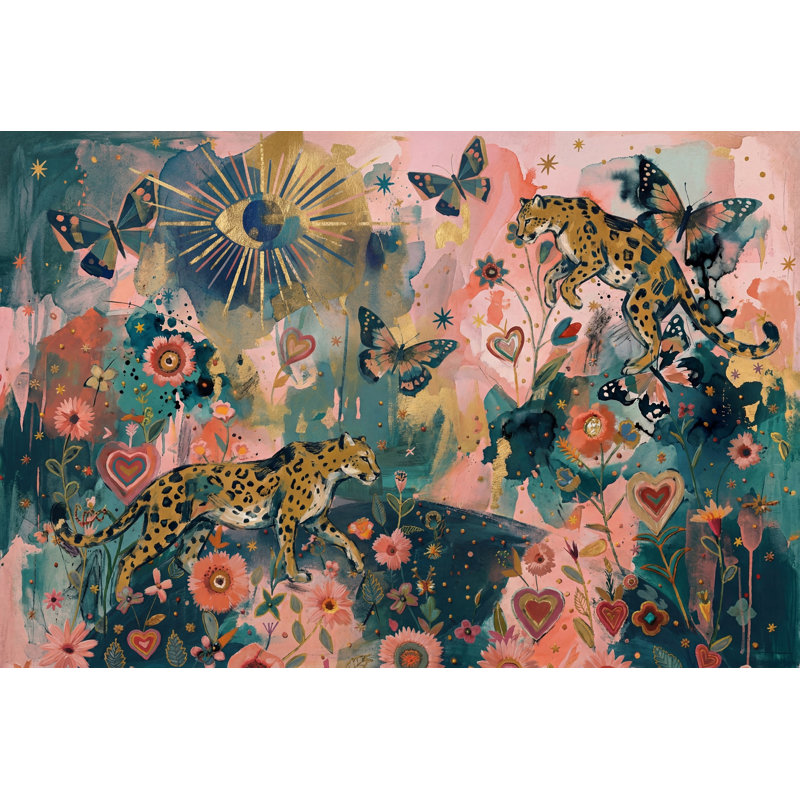 Papier peint léopard amovible et fantaisiste, 200 po x 120 po, Peler et coller
