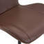 Ensemble de 4 chaises de salle à manger en polyuréthane avec poignée intégrée. Cadre en métal noir, pieds réglables. Chaises de salle à manger à domicile avec coussin confortable extra-large, polyvalent pour de multiples cas de figure.-55256903