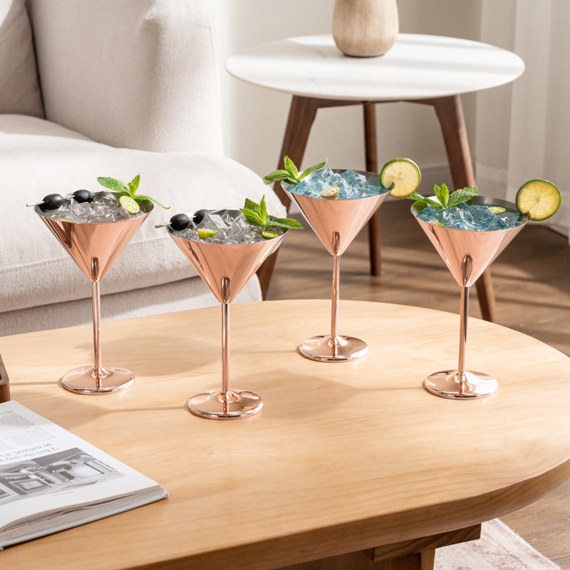 Ruot 236.6ml Stainless Steel Martini Glass
