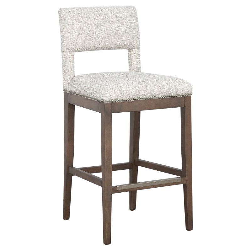 Tabouret de comptoir Arie, Tabouret de bar (siège d'une hauteur de 29,5 po), Tabac, 3306 denim