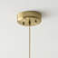 1 Brushed Brass Pendant