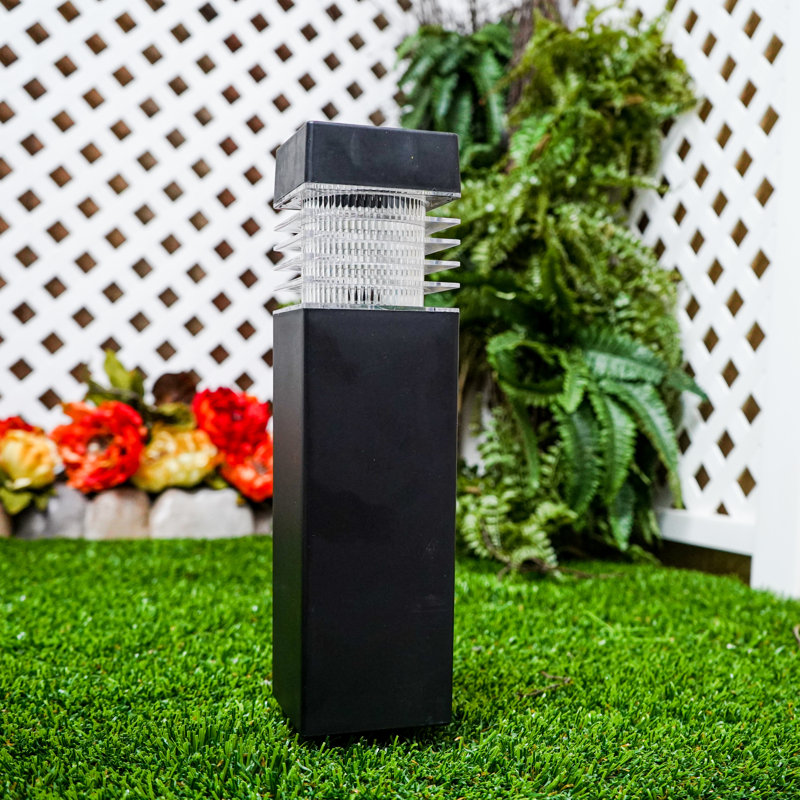 Black Solar Powered Integrated LED Pathway Light Pack