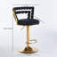 Chaise de bar moderne avec pieds en fer de couleur dorée (sans table)
