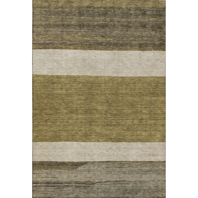 Premium Machine Washable Marasco AMF1624 Stripes Rug
