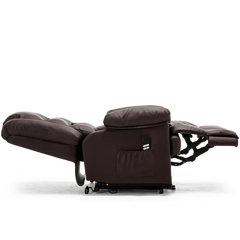 88cm Wide Lift Assist Standard Recliner, Dual Motor Lift Assist, Brown