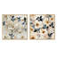 Luka - Ensemble de 2 collages carrés floraux-101848635-101848637